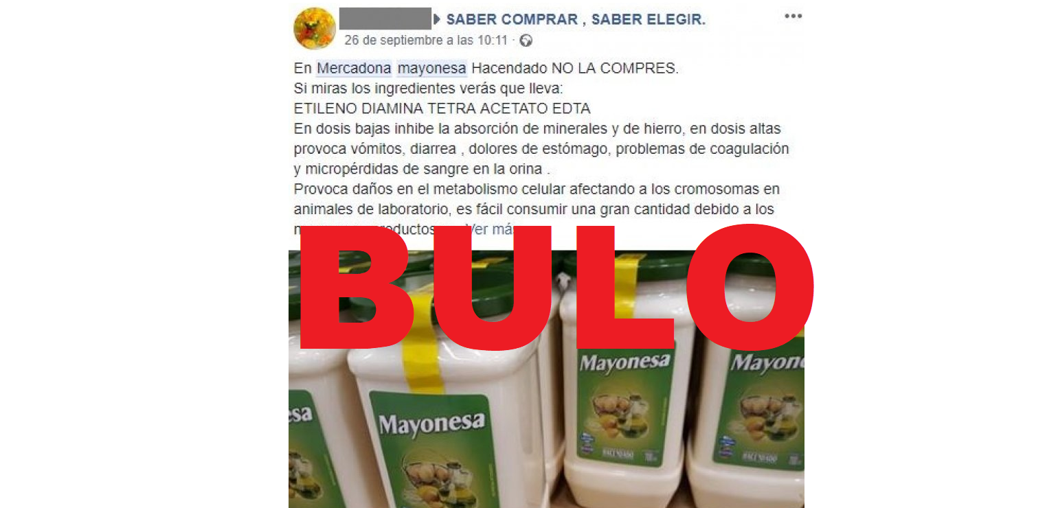 No, los aditivos de la mayonesa de Mercadona no la hacen peligrosa (aunque no es producto saludable) · Maldita.es - Periodismo para que no te la