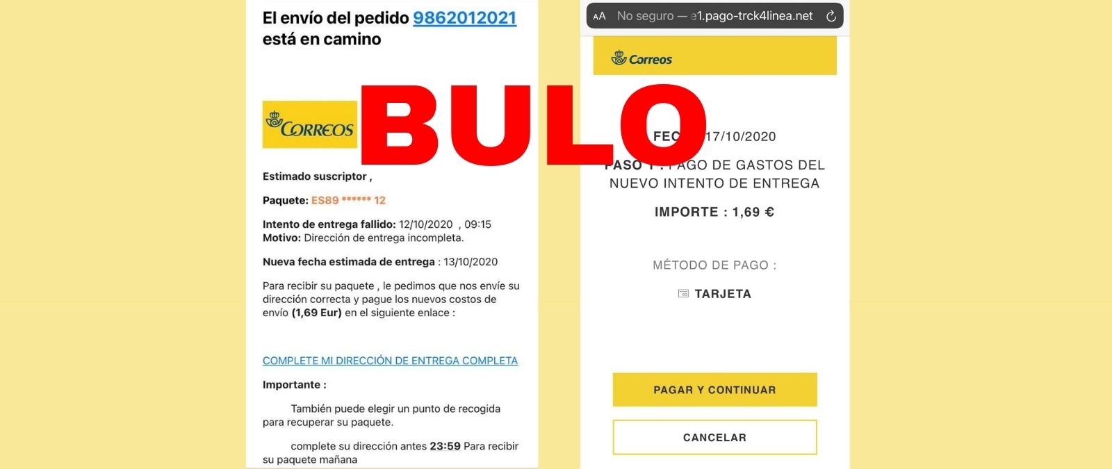 This image has an empty alt attribute; its file name is BULO-phishing-correos-paquete-email.jpg
