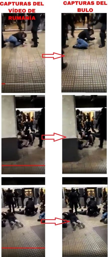 Capturas del bulo y del vídeo publicado por Newsweek que comprueban que se trata del mismo vídeo.