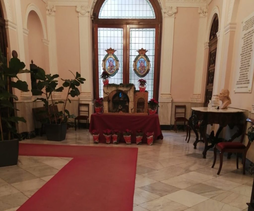 Otra imagen del belén montado en el Ayuntamiento de Cádiz.