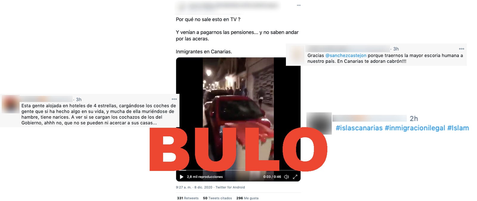 Image accompanying Vídeo de inmigrantes destrozando coches en Canarias