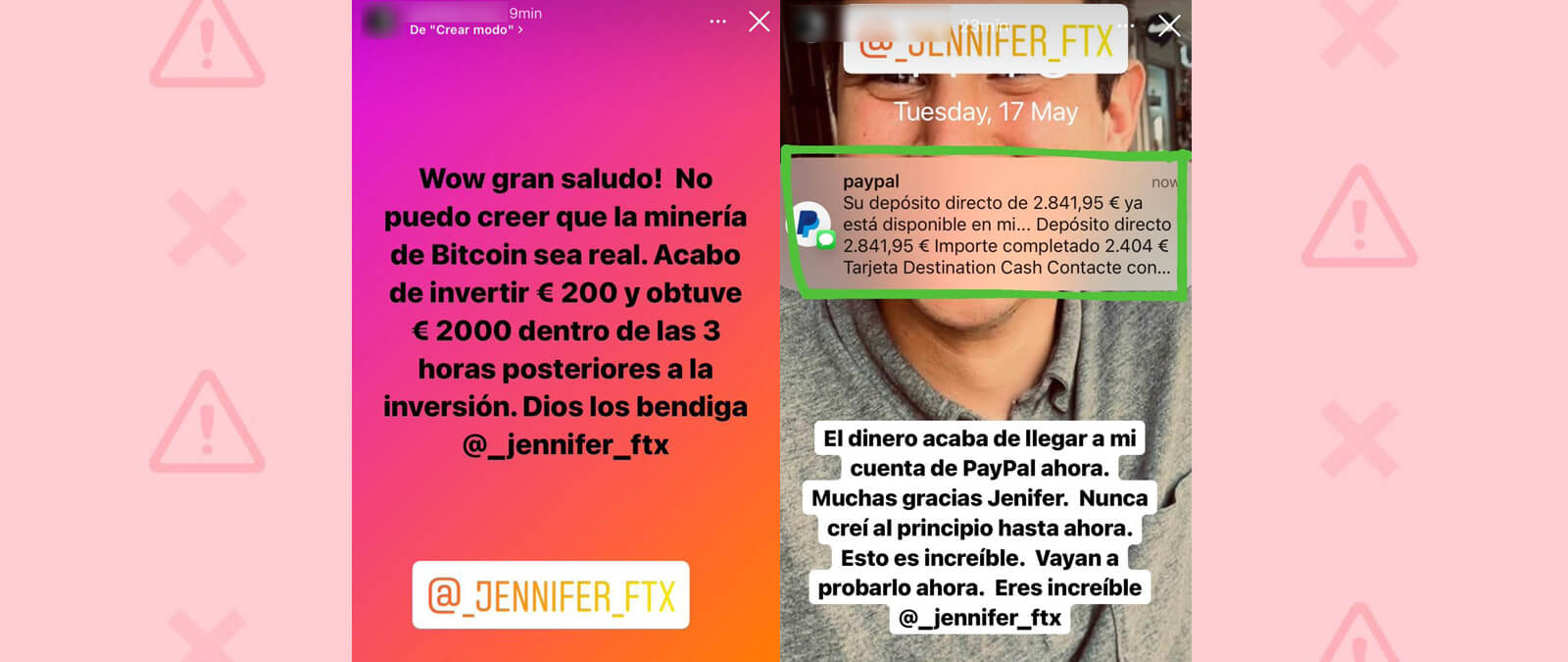 Cuidado con los hackeos a cuentas de Instagram para promocionar supuestas  inversiones en criptomonedas · Maldita.es