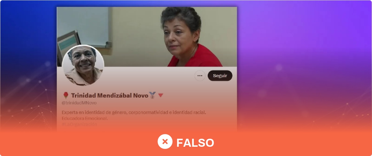 Cuidado con el perfil de Twitter de Trinidad Mendizábal Novo que afirma que es "experta en identidad de género": es una cuenta trol