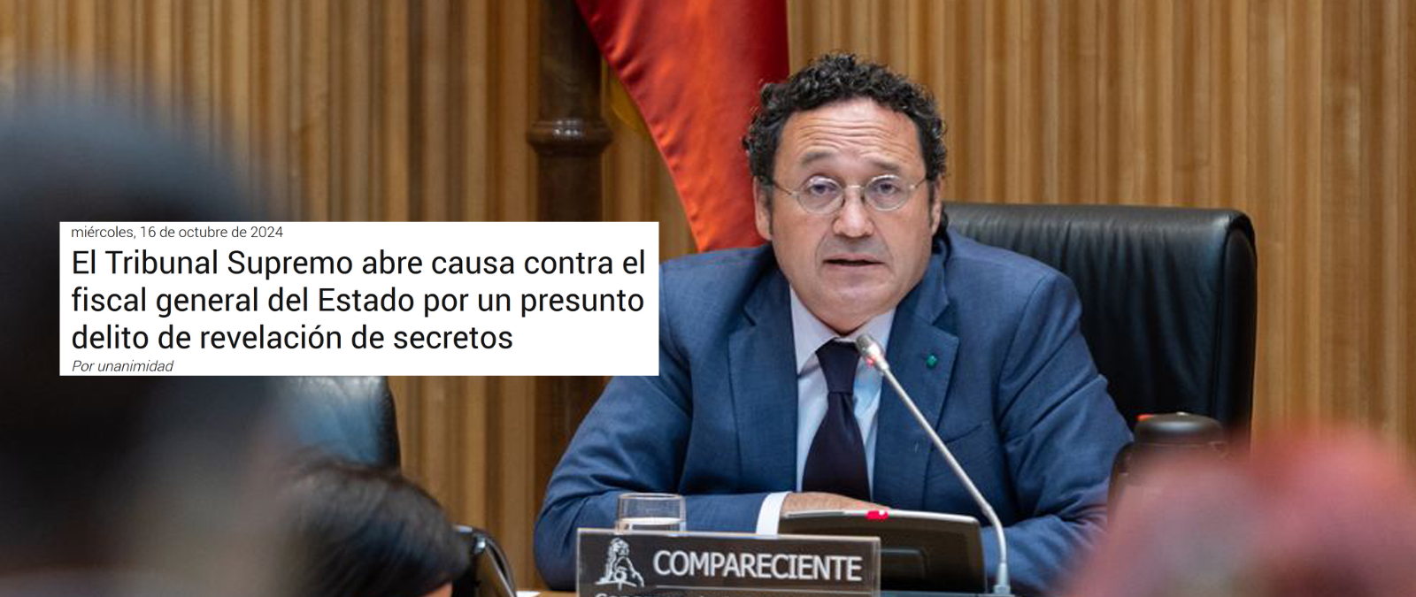 La imputación del fiscal general del Estado por un delito de revelación ...