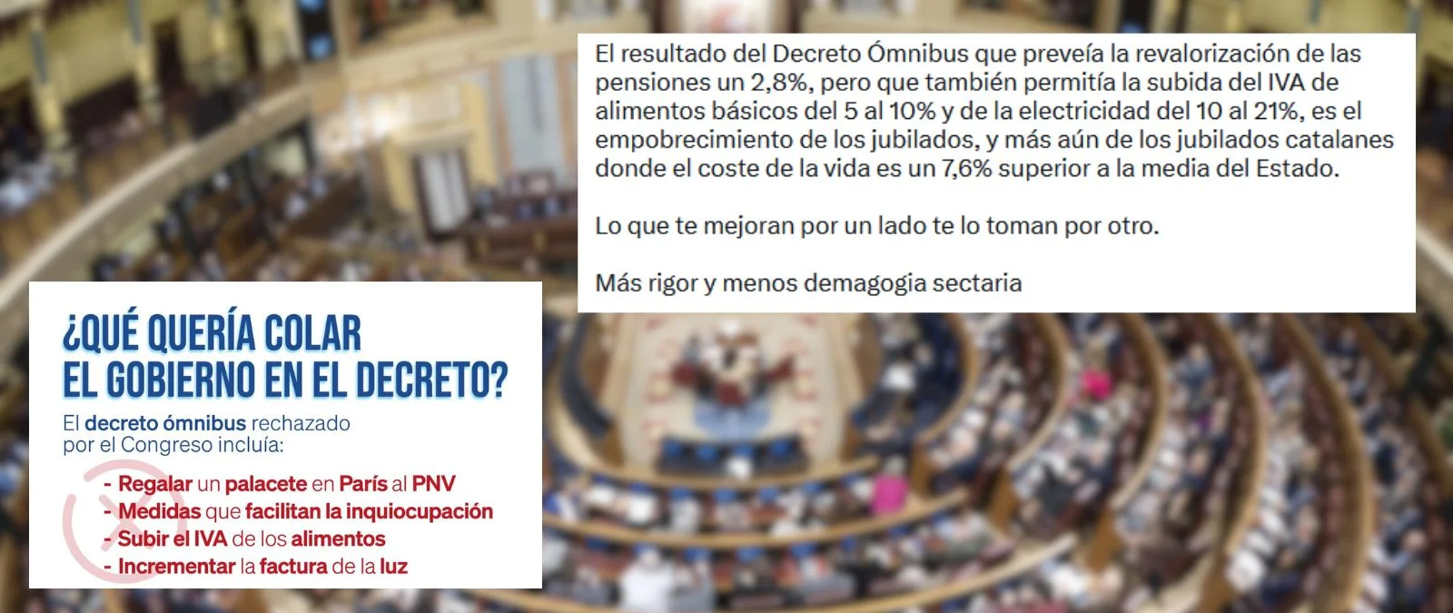 La "subida del IVA de la luz y los alimentos" en el decreto ‘ómnibus ...