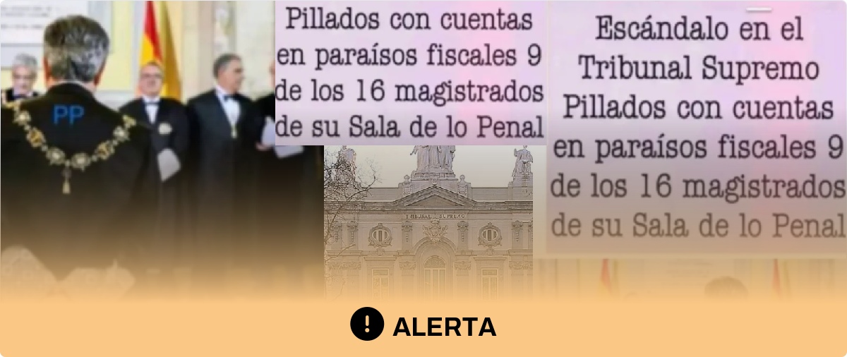 No hay constancia de que hayan pillado a nueve fiscales con cuentas en paraísos fiscales