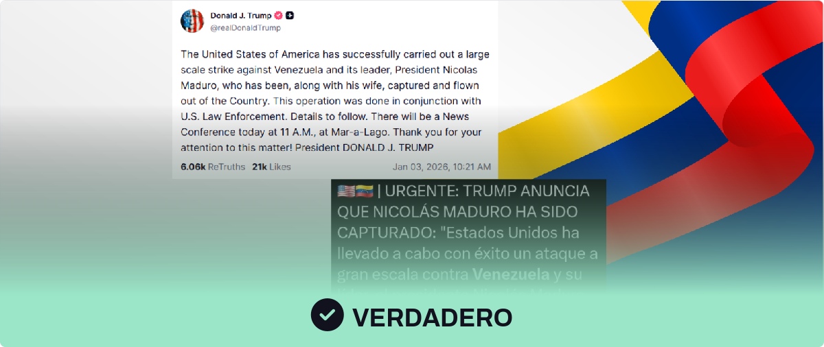 El presidente de EEUU, Donald Trump, asegura que "han capturado y sacado" de Venezuela a Nicolás Maduro, y la vicepresidenta venezolana pide una "prueba de vida"