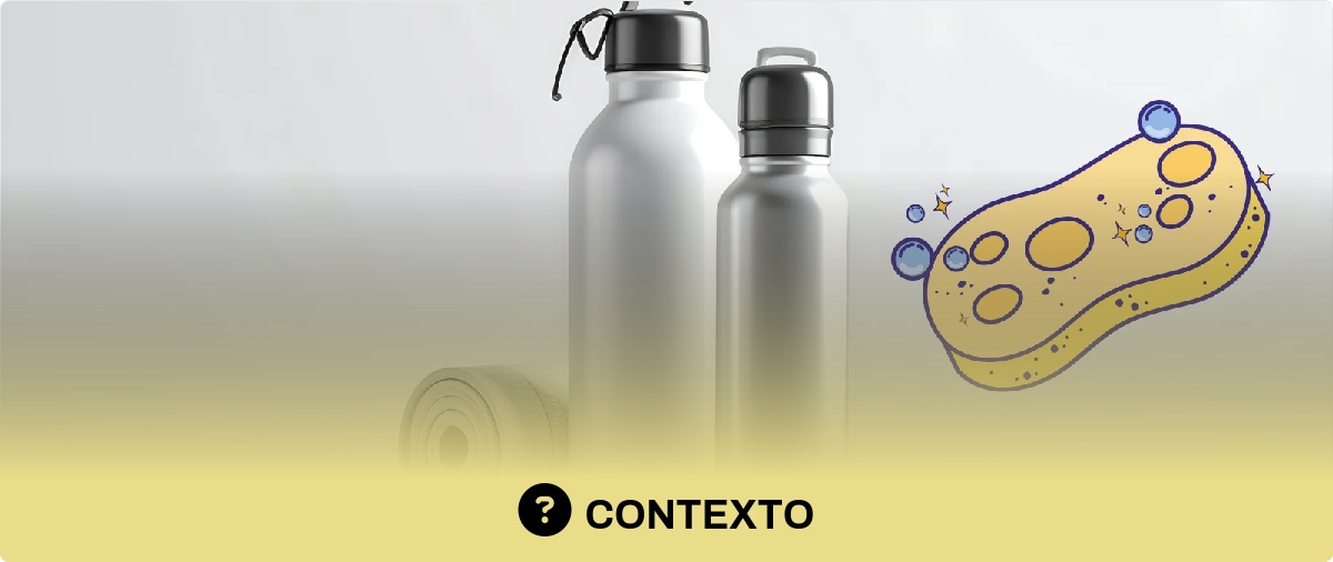 Las botellas de agua reutilizables que no se lavan regularmente pueden acumular gran cantidad de bacterias y microorganismos