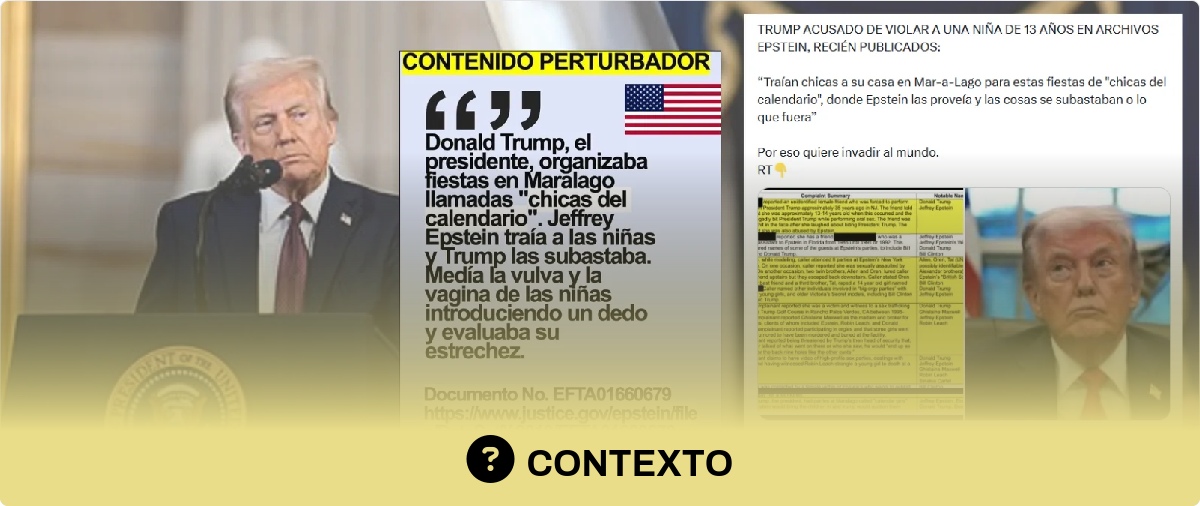 Qué sabemos sobre las “subastas” de niñas supuestamente realizadas por Trump que se mencionan en los archivos Epstein