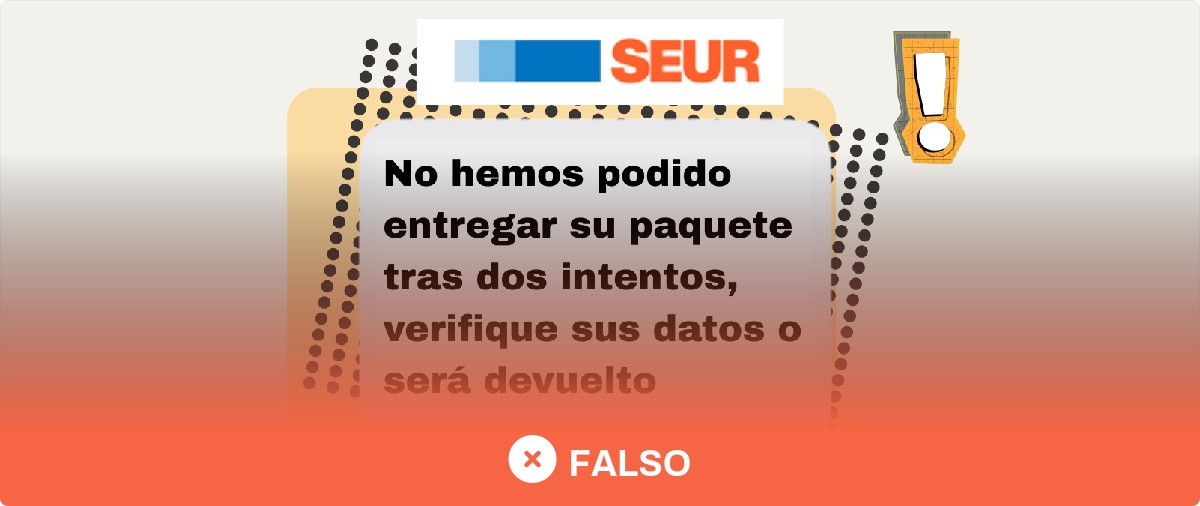 No, SEUR no está enviando este SMS sobre dos intentos fallidos de entrega: es un caso de ‘smishing’ para robar tus datos