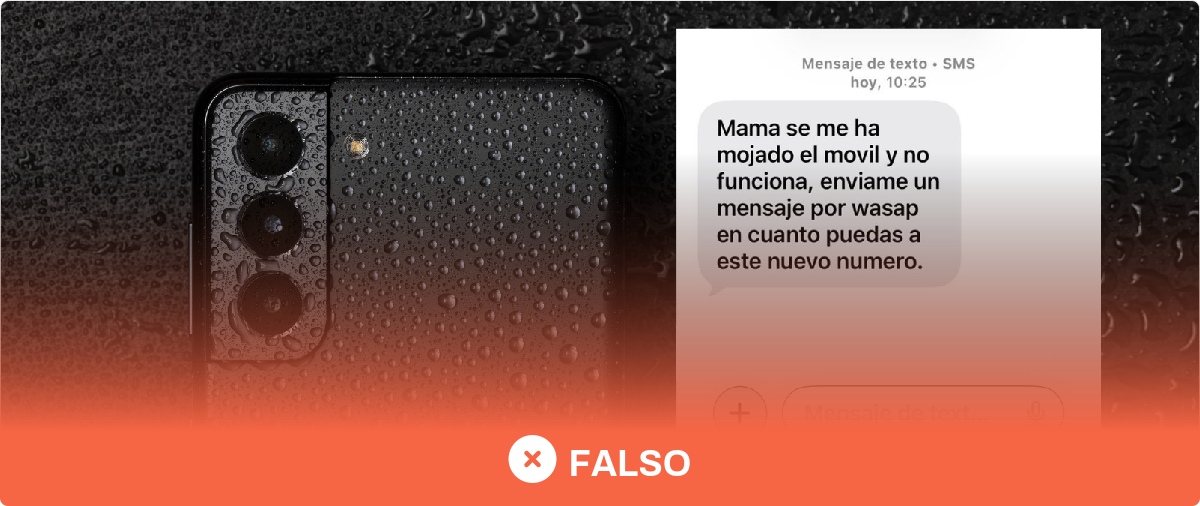 "Mamá se me ha mojado el móvil y no funciona": cuidado con este SMS en el que se hacen pasar por tus hijos para pedirte dinero
