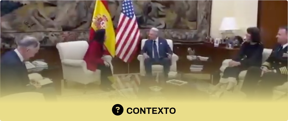 Qué sabemos sobre si Margarita Robles dijo “estoy con Trump” en su reunión con el embajador de EEUU en España