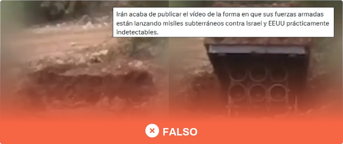 No, Irán no “acaba de publicar” este vídeo de misiles subterráneos en marzo de 2026: las imágenes circulan al menos desde 2024
