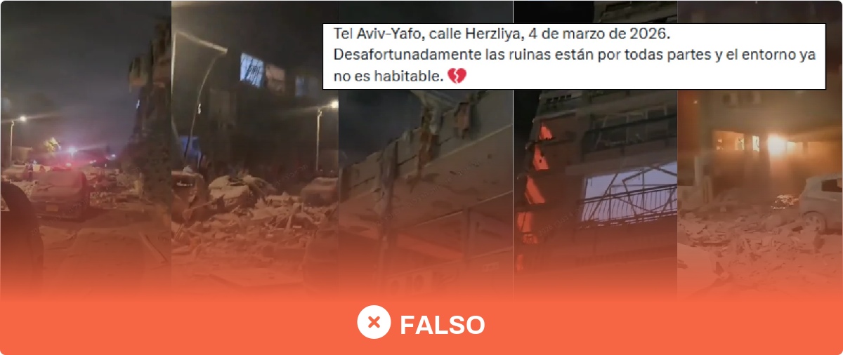 No, este vídeo de edificios derruidos y coches entre escombros en Tel Aviv (Israel) no es actual: son imágenes de junio de 2025
