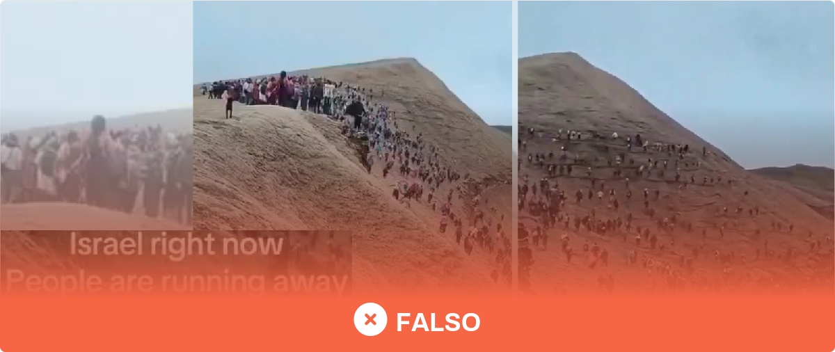 No, este vídeo no muestra “israelíes huyendo de Tel Aviv”: se difunde desde mayo de 2025 como una “recolección” de un hongo en Nepal