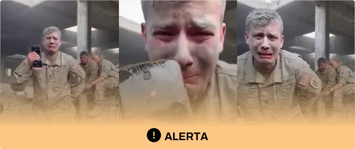 Cuidado con este vídeo de un supuesto soldado estadounidense llorando tras un ataque iraní: presenta indicios de haber sido generado con IA