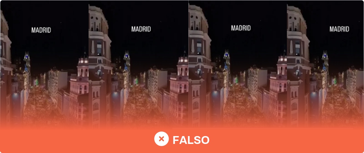 No, este vídeo no muestra una manifestación reciente en Madrid en apoyo a Irán: son imágenes de 2025 de una protesta por Palestina