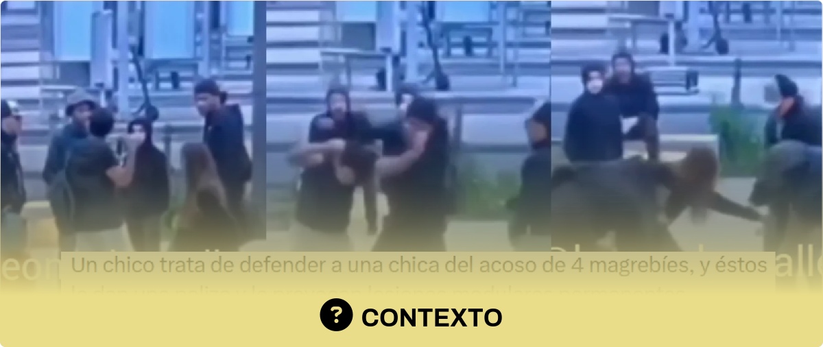 Qué sabemos sobre el vídeo de la agresión de “cuatro magrebíes” a un joven “por defender a una chica”: ocurrió en Bélgica y las autoridades no dan detalles sobre el origen de los agresores