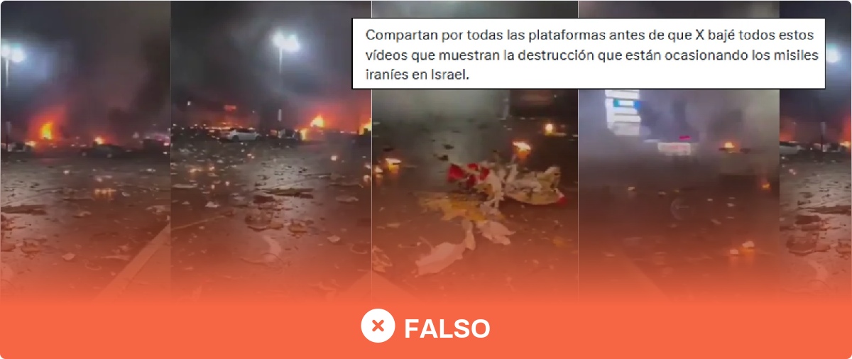 No, este vídeo de una calle llena de escombros y varios fuegos activos no está grabado en Israel: son imágenes de febrero de 2025 en Filadelfia (EEUU)