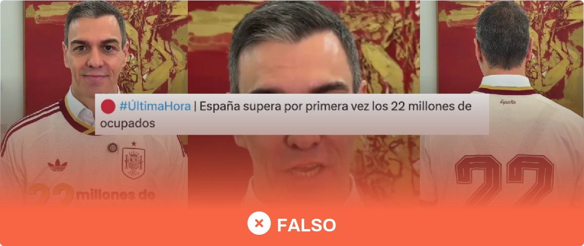 No, estos datos que ha compartido Pedro Sánchez sobre los "afiliados a la Seguridad Social" no significan que España tenga "22 millones de trabajadores"