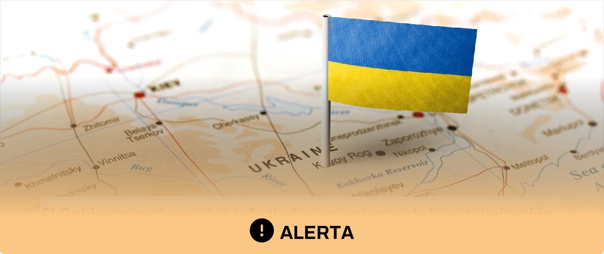 Cuidado con los contenidos que afirman que el Gobierno ha excluido a los “refugiados ucranianos” de la regularización extraordinaria: ya tienen permiso de residencia, por lo que la regularización no les afecta