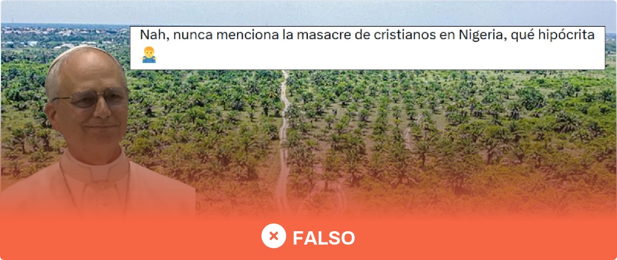 No, no es cierto que el papa León XIV no se haya pronunciado sobre los asesinatos de cristianos en Nigeria: lo ha hecho en varias ocasiones