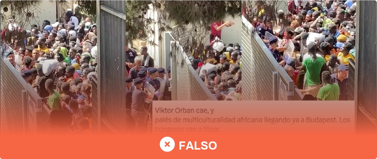 No, este video no muestra una multitud de personas africanas llegando a Budapest tras la derrota de Orbán en 2026: fue grabado en Lampedusa (Italia) en 2023