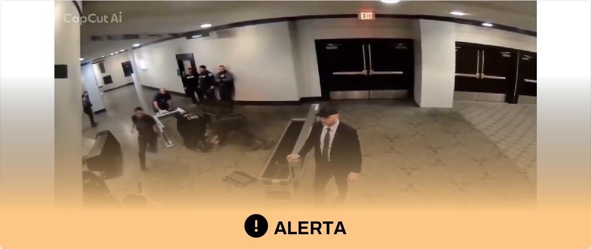 Cuidado con este vídeo del momento en el que el Servicio Secreto contiene al tirador en la cena de corresponsales de la Casa Blanca: el vídeo ha sido modificado con IA