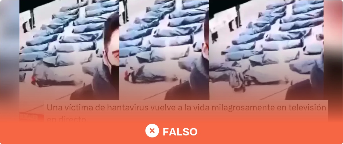 No, este vídeo no muestra a una víctima del hantavirus reviviendo: es una protesta climática en Viena en 2022