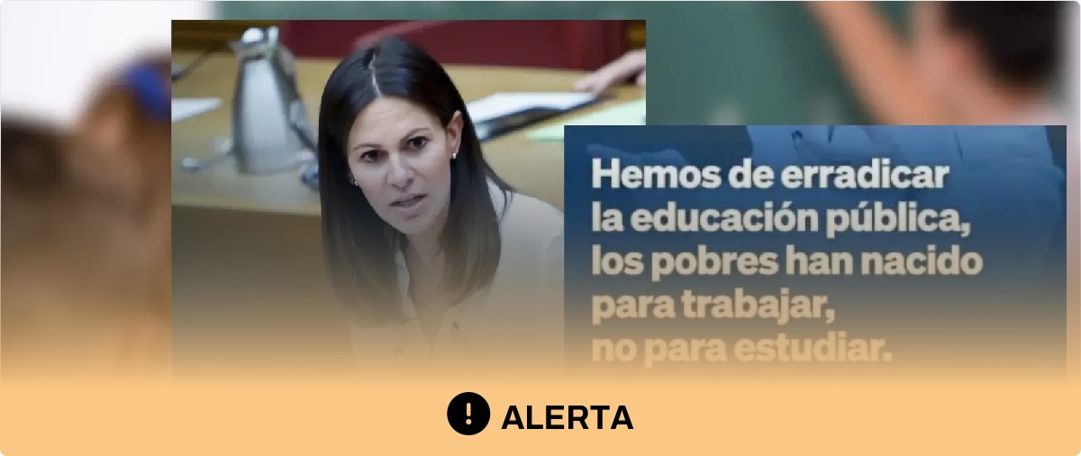 Cuidado con los contenidos que aseguran que la diputada valenciana del PP Beatriz Gascó ha dicho que "los pobres han nacido para trabajar"