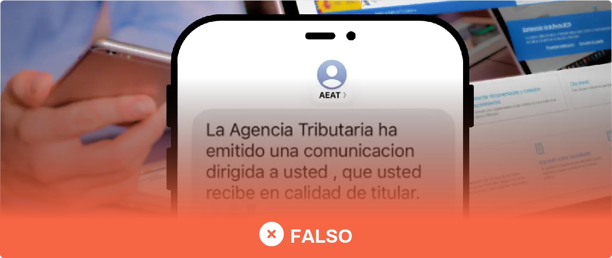 El falso SMS de la Agencia Tributaria que avisa de una supuesta comunicación al titular de la cuenta: es un timo