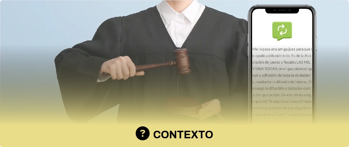 Qué sabemos de la supuesta asociación “Mil y una Togas” y la “recogida de firmas” contra la reforma de la ley judicial: no consta como asociación profesional judicial