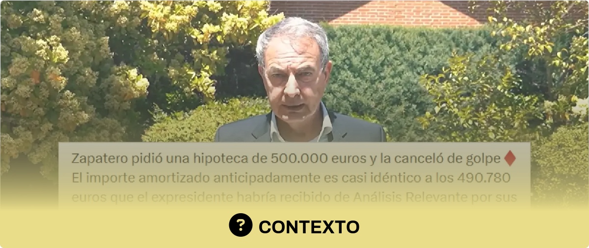 Qué sabemos sobre la hipoteca de 500.000 euros que canceló de forma anticipada Zapatero tras abonar un importe similar desde la cuenta de su mujer
