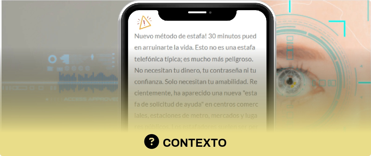 Qué sabemos de la estafa que utiliza a personas mayores que piden ayuda con su teléfono para robar datos biométricos en lugares públicos