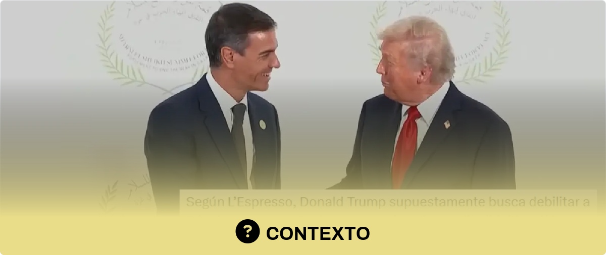 Qué sabemos de la publicación de L’Espresso que dice que Trump pretende "debilitar" a Sánchez con "la investigación sobre Zapatero"