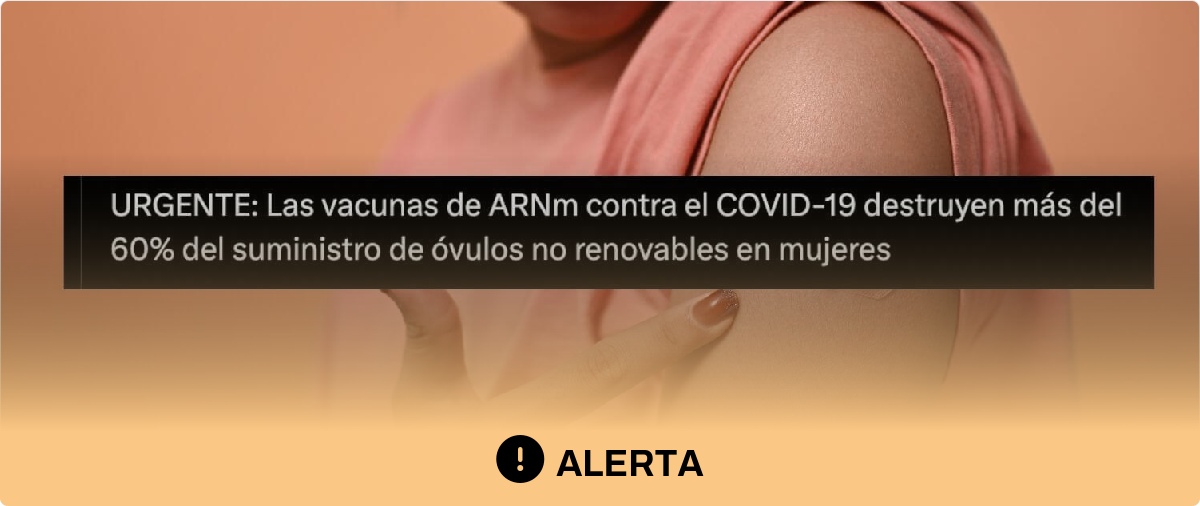 No hay evidencias de que la vacuna contra la COVID-19 cause infertilidad ni en mujeres jóvenes ni en adulta, a junio de 2026