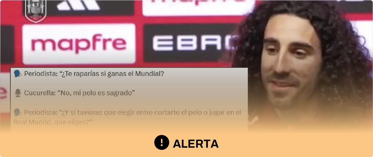 No hay rastro de que Cucurella haya dicho que prefería cortarse el pelo antes que jugar en el Real Madrid: el contenido proviene de una "cuenta parodia"