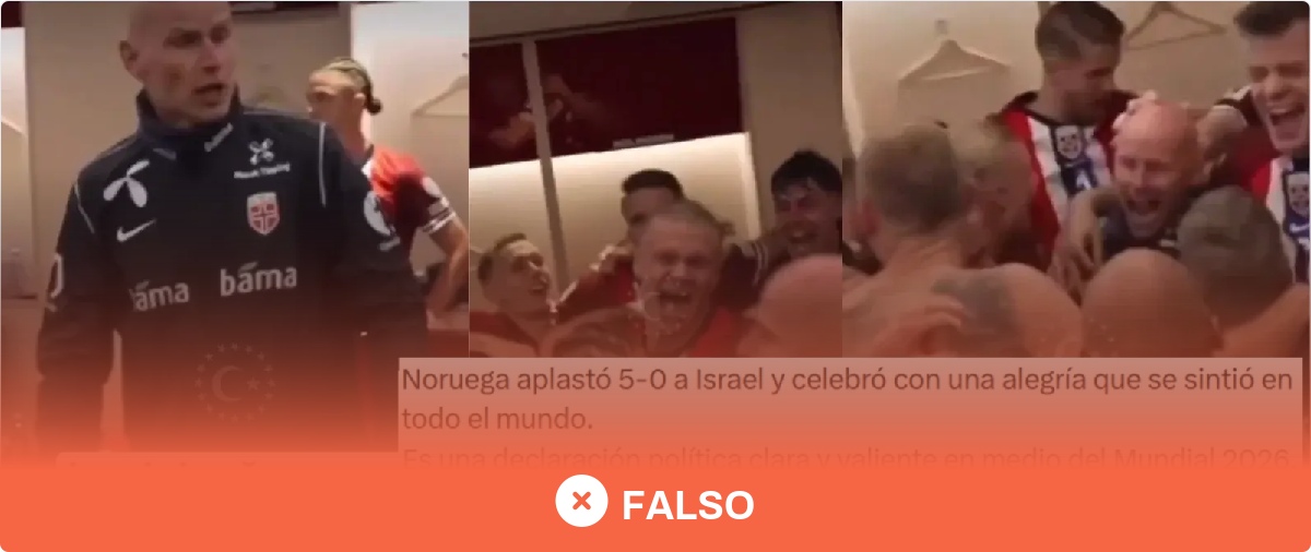 No, el partido en el que Noruega ganó 5-0 a Israel y donó "el 100% de los ingresos" a Palestina no es del Mundial 2026: fue un partido de clasificación en 2025