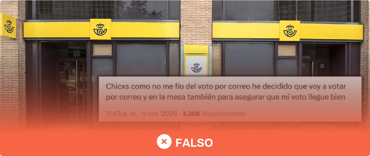 ¿Hay que votar por correo y también en la mesa «para asegurarse»? No: es imposible y no sirve