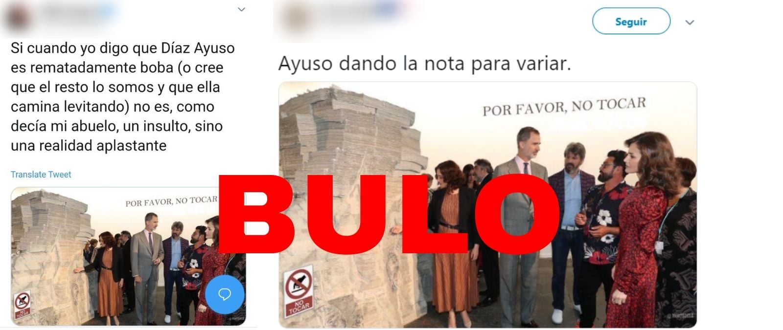 Image accompanying Ayuso en ARCO tocando una obra que pone "no tocar"