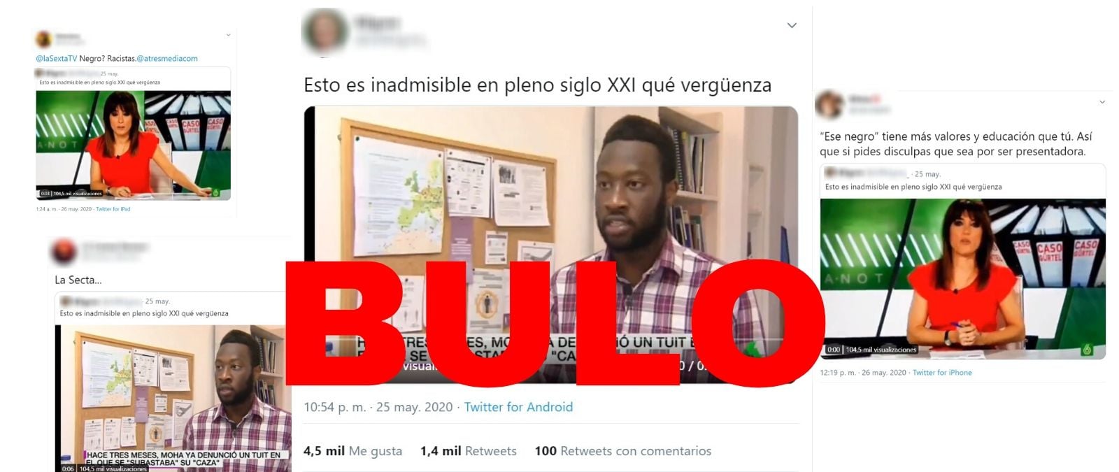 Image accompanying Una periodista de La Sexta pide disculpas por "ese negro que nos ha entrado en el vídeo" refiriéndose a una persona