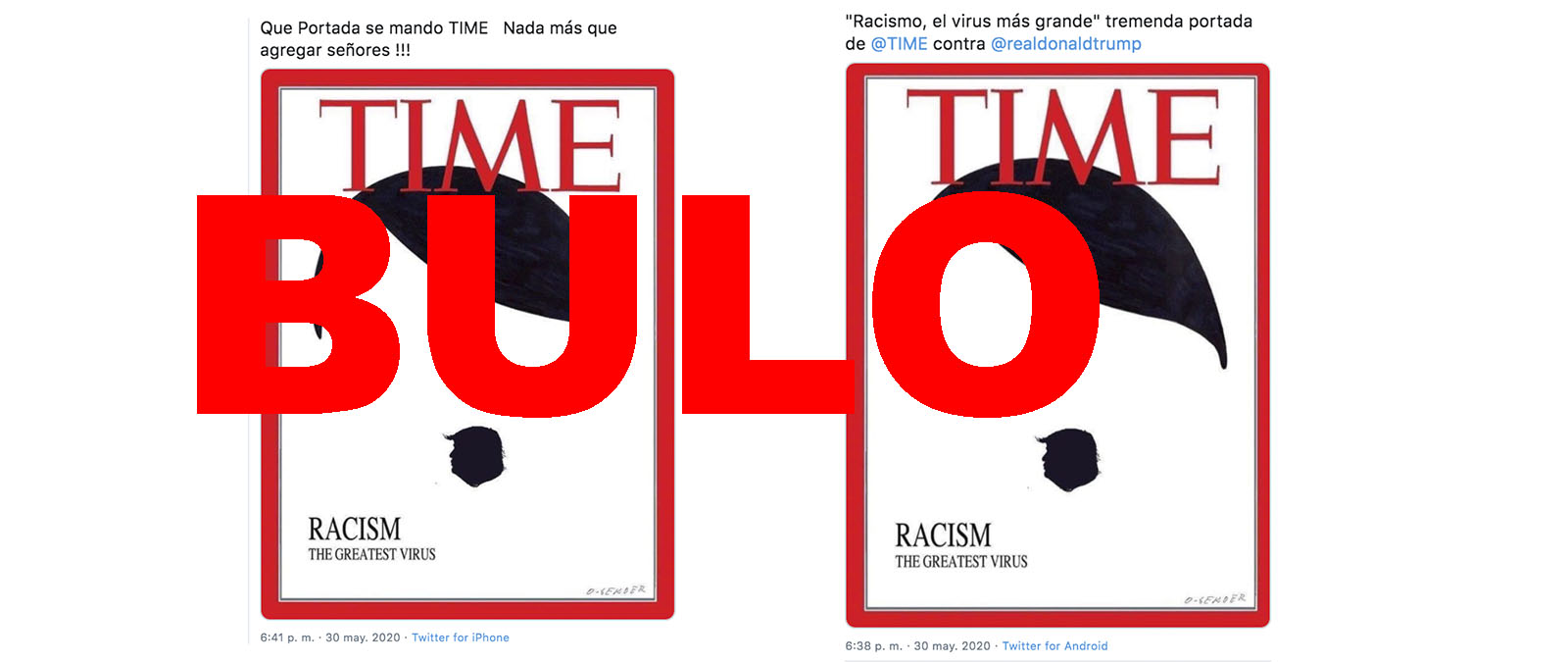 Image accompanying Revista Time con porta de Hitler con Trump como bigote