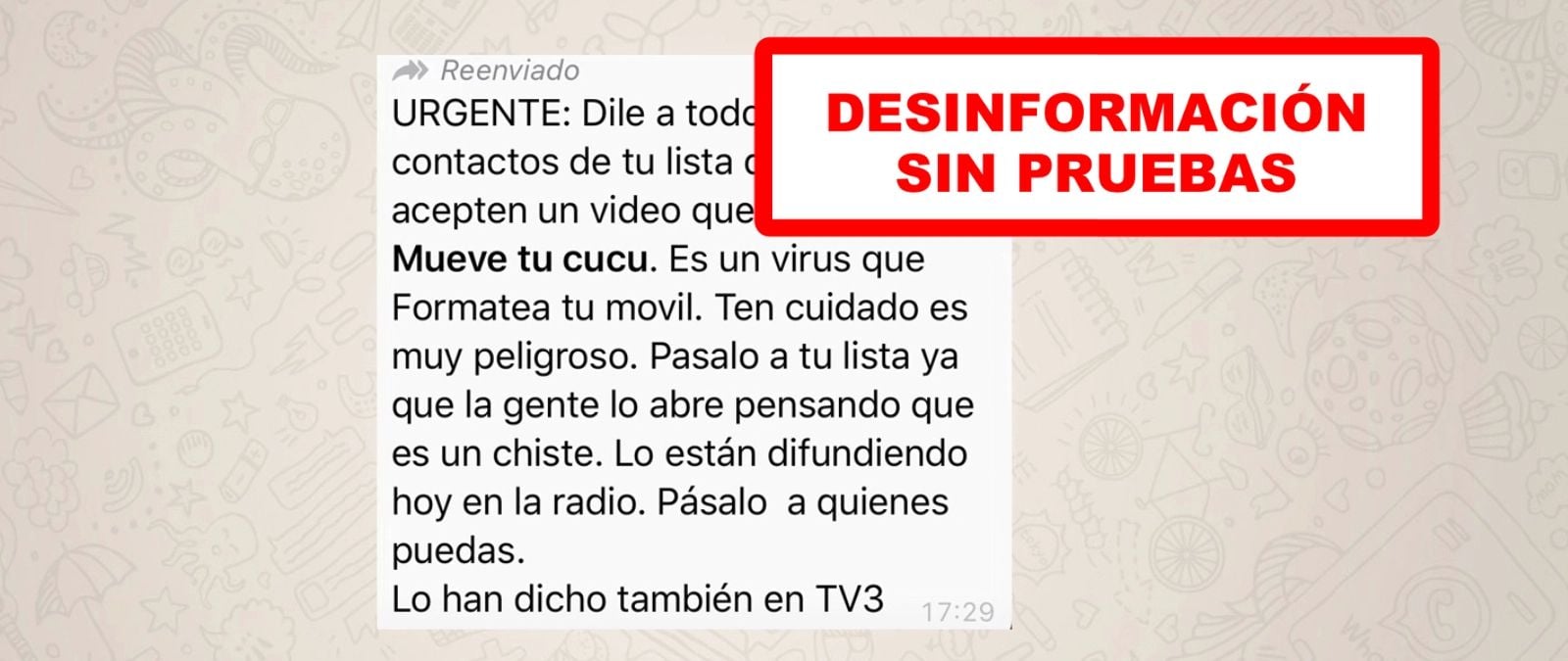 Image accompanying Hay un vídeo llamado 'Mueve tu cucu' que te formatea el móvil si lo aceptas