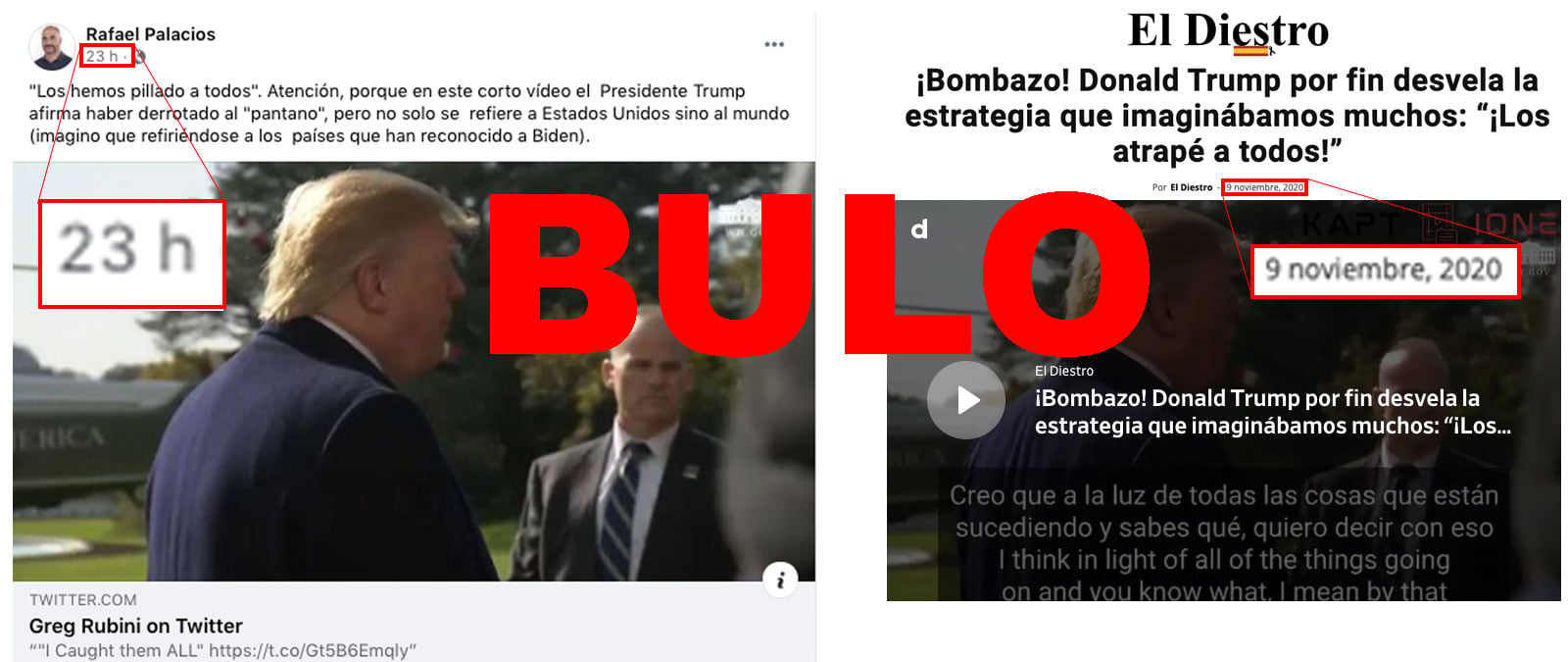 Image accompanying Donald Trump dice que 'los atrapé a todos' sobre el fraude electoral en Estados Unidos