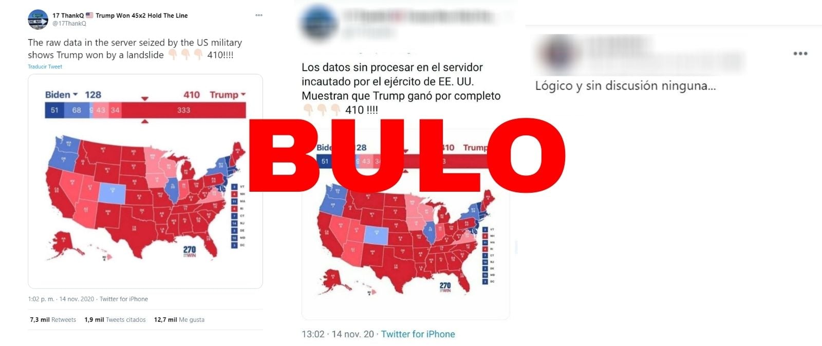 Image accompanying Mapa con los datos sin procesar del servidor incautado por el ejército de EE. UU. muestran que Trump ganó las elecciones de EEUU