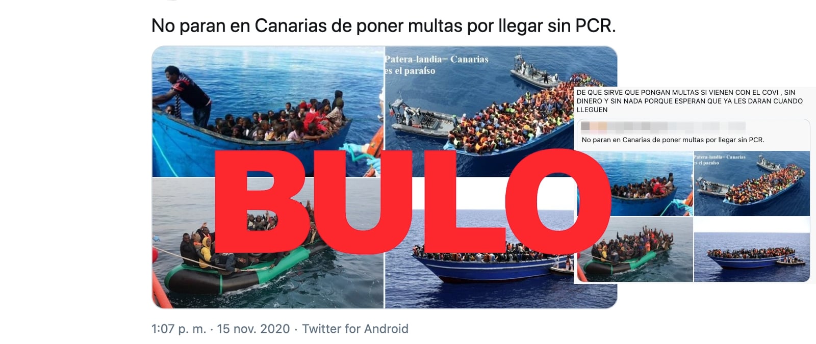 Image accompanying Inmigrantes llegando a Canarias durante la covid