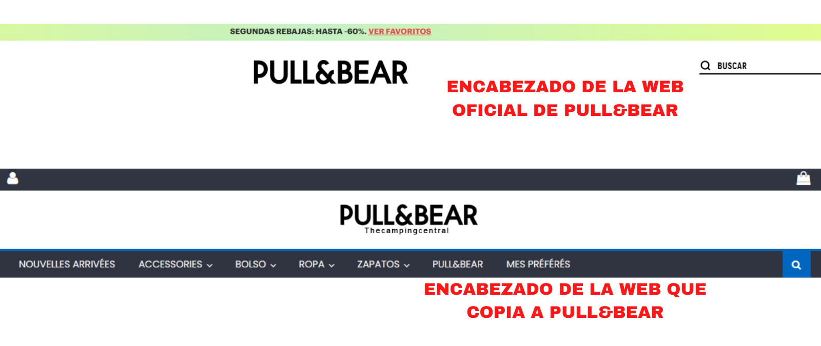 Cuidado con esta web que supuestamente vende ropa de Pull&Bear · Maldita.es - Periodismo que te la
