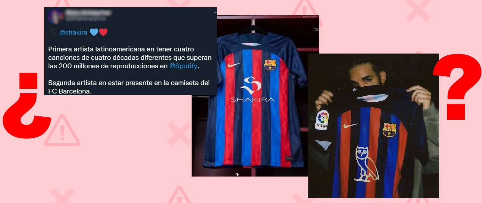 Qué sabemos sobre que Piqué pueda vestir la camiseta del Barcelona con el  logotipo de Shakira? · Maldita.es - Periodismo para que no te la cuelen