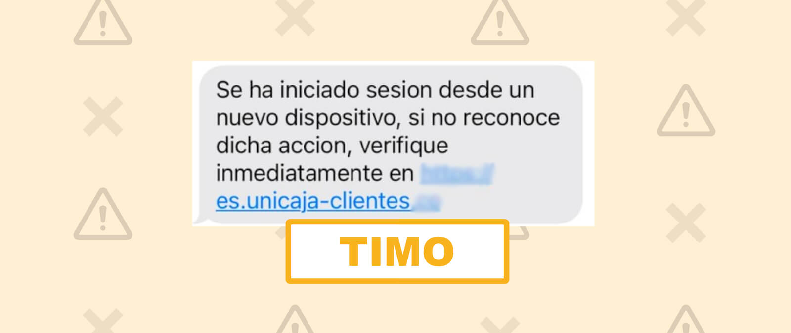 Cuidado con este supuesto mensaje de Unicaja avisando de que se ha “iniciado sesión desde un nuevo dispositivo”: es ‘phishing’