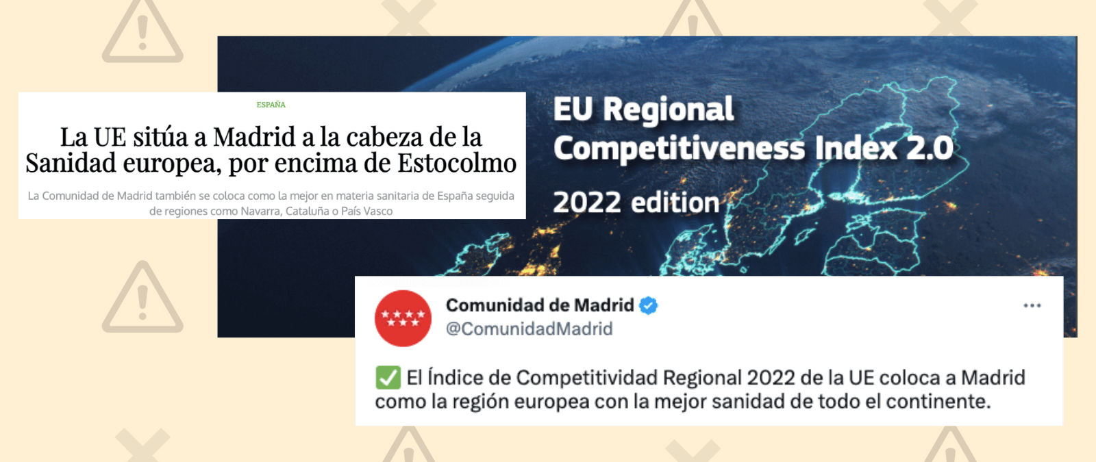 Por qué no se puede afirmar que la sanidad madrileña es la mejor de Europa según el Índice Regional de Competitividad de la UE